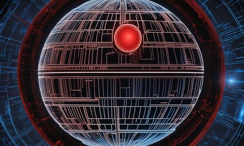 Portrait of death star with MagicStudio