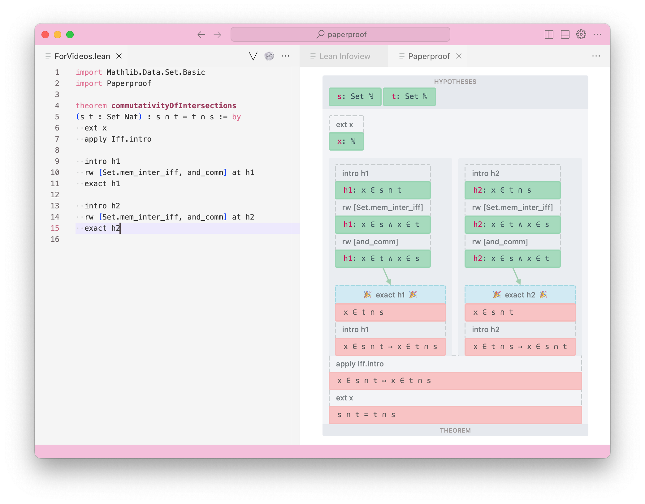 Rendering Lean 4 proof: paperproof